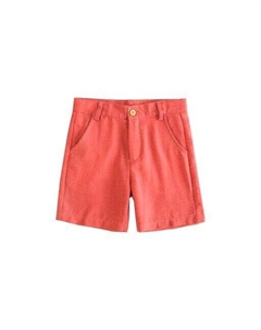 Однотонные шорты-бермуды для мальчика с регулируемой талией, красный Dadati