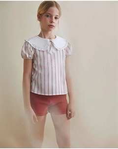 Шорты для девочки с резинкой на талии и карманами, красный Dadati