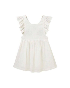 Платье для девочки с рюшами, белый Dadati
