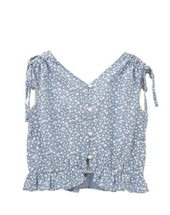 Блузка для девочки со звездным принтом, синий Dadati