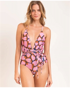 Женский заостренный купальник с принтом Río de Sol, розовый Rio de sol