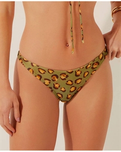 Бразильские плавки бикини с принтом, зеленый Agua de coco