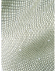 Галстук из смеси шелка и льна с вышивкой, 8 см, серо-зеленый Paul smith