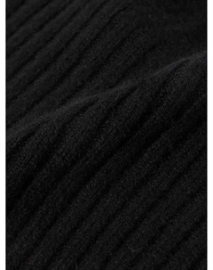 Кашемировая шапка в рубчик, черный Allude