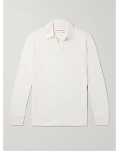 Рубашка-поло Felix из льняной смеси, бежевый Orlebar brown