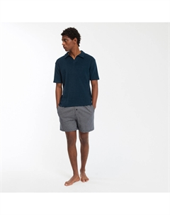 Пижама с воротником-поло и короткими рукавами синий La redoute collections