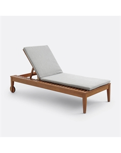 Шезлонг Bridget из эвкалипта FSC серый Laredoute
