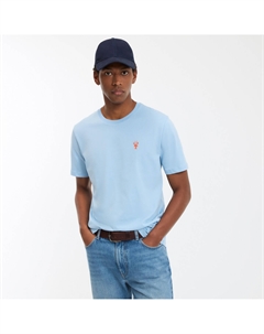 Футболка с короткими рукавами и вышивкой в виде омара синий Laredoute