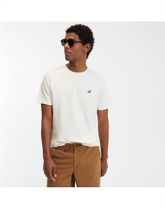 Футболка с короткими рукавами с вышивкой Transat бежевый Laredoute