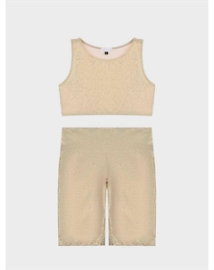 Комплект: топ и велосипедки, золотой Piccoli principi