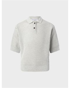 Джемпер-поло с рукавами 3/4 Brunello cucinelli