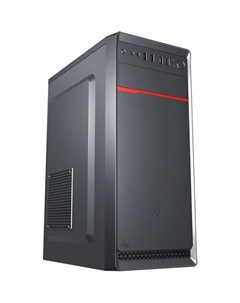 Корпус ATX DCC-MD302, Midi-Tower, без БП, черный Digma