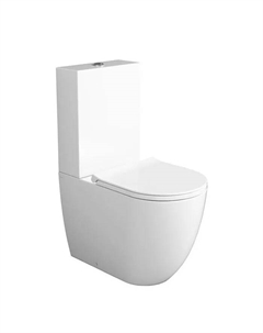 Унитаз моноблок Vignoni с крышкой и бачком белый Simas