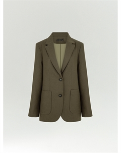 Однобортный жакет с добавлением льна Emka