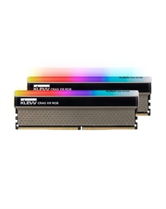 Оперативная память KLEVV CRAS XR RGB, 16 ГБ DDR4 (2x8 ГБ), 4000 МГц, CL19, KD48GU880-40B190Z, серый Klevv