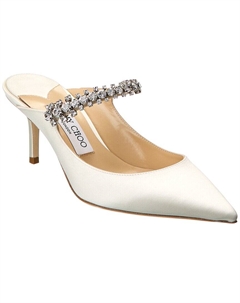 Атласные мюли Bing 65, белый Jimmy choo