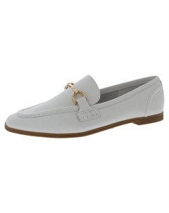 Женские лоферы Horsebit с мягкой стелькой, цвет white leather Steve madden