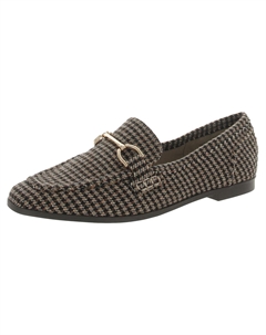 Женские лоферы Horsebit с мягкой стелькой, цвет brown plaid Steve madden