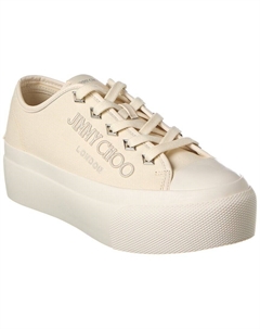 Кроссовки Palma Maxi/F Canvas, белый Jimmy choo