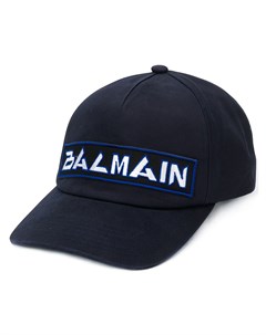 Balmain бейсболка с вышитым логотипом один размер синий Balmain