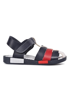Ортопедические сандалии для мальчиков на липучке 210111, темно-синий-красный Ayakmod