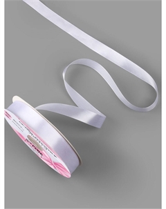 Лента атласная, 20 мм, 91±1 м, белая №01 Арт узор