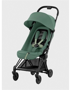 Коляска прогулочная Coya matt black leaf green с дождевиком Cybex