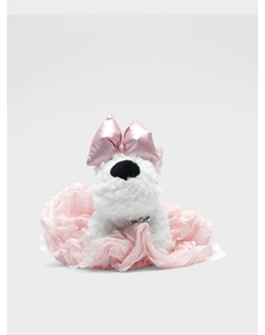 Брелок собачка, розовый бант Tais