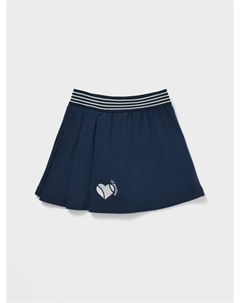 Юбка с поясом на резинке, синяя Monnalisa