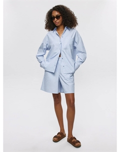 Хлопковые шорты с патчем на поясе Sela