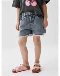 Джинсовые шорты с бантиками для девочек Sela