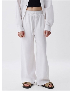 Широкие брюки из вискозы и льна для девочек Sela