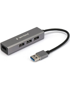 Концентратор USB 3.0 UHB-C464 4 порта, кабель 17см, белый Gembird