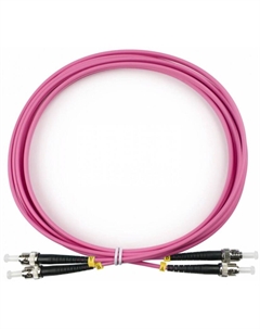 Патч-корд волоконно-оптический DPC-TOP-OM4-ST/P-ST/P-2.0 LSZH дуплексный, ST/PC-ST/PC, MM 50/125, 2.0 м LSZH Toplan