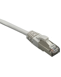 Кабель патч-корд F/UTP 5e кат. 3м 10-0718 4x2 26AWG (7x0.16mm) Cu LSZH серый 3м Suprlan