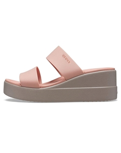 Шлепанцы женские светло-розовые Crocs