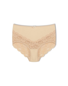 Хлопковые женские трусики больших размеров с V-образным вырезом и высокой талией сзади и спереди, кожа Hnx