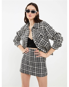 Женская короткая юбка в клетку с молнией на талии Xside