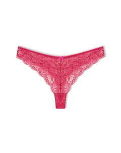 Кружевные бразильские женские трусики-стринги с высокой талией, слива Hnx