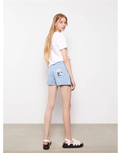 Женские джинсовые шорты стандартного кроя с вышивкой и карманами Xside