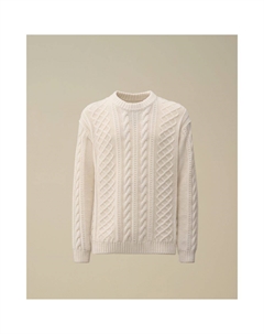 Белый шерстяной свитер C.p. company