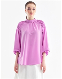 Эластичная блузка до щиколотки ярко-розового цвета Kyr