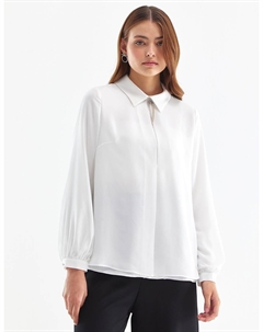 Блуза с шифоновым покрытием цвета экрю Kyr
