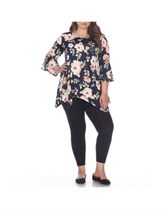 Блузка женская, цвет peach flower White mark