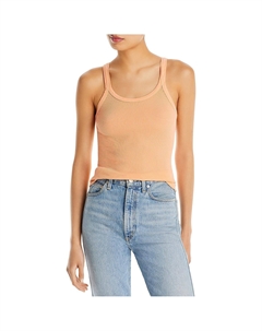 Женская хлопковая майка в рубчик, цвет basil Redone