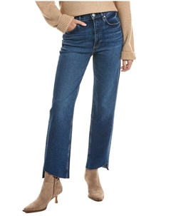 Джинсы Harlow Marine Ankle средней посадки с прямыми штанинами, синий Rag & bone