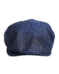 Синяя хлопковая эластичная кепка газетчика Dolce&gabbana