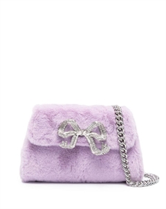Сумка на плечо Fluffy Bow, фиолетовый Self-portrait