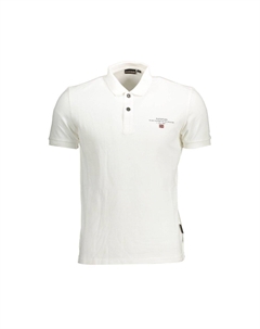 Белая хлопковая мужская рубашка поло Napapijri