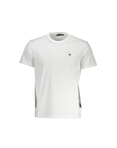 Белая хлопковая мужская футболка Napapijri